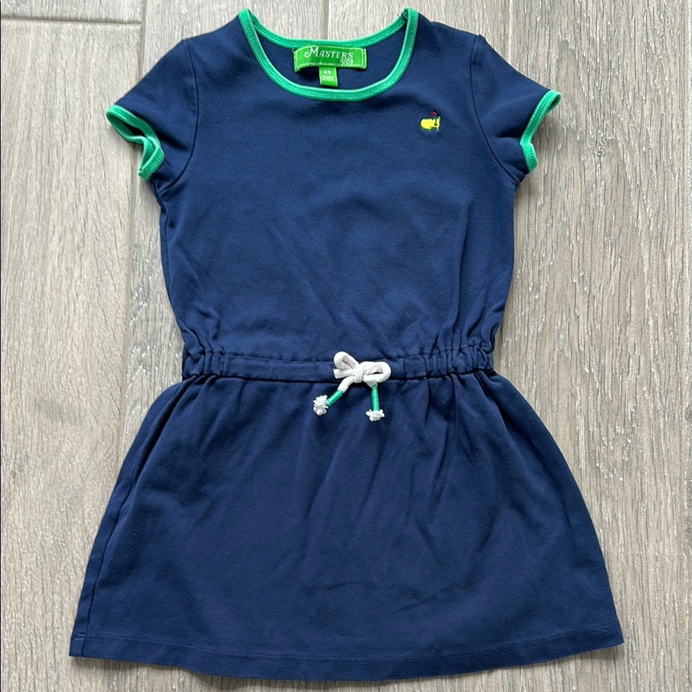 Navy Blue Masters Augusta National Dress with Green Piping